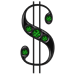 Emerald game play achievement of a dollar sign