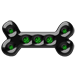 15,000 Dog Fights Won Emerald game play achievement of a dog bone