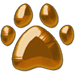 Bronze game play achievement of a dog paw print