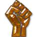 Bronze game play achievement of a fist