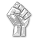25,000 Fist Fights Won Platimum game play achievement of a fist
