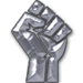 5,000 Fist Fights Won Silver game play achievement of a fist