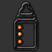 Firey orange fusion game play achievement of a baby bottle