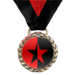Tank Buster Red and black game play medal award with star