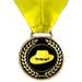 Lip Buster Yellow game play medal award yellow fedora hat