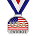 The Patriot Red white and blue game play medal award american flag