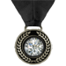 Black game play medal award with diamond