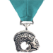 Dead Fish Light blue game play medal award with fish