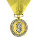The Books Bright gold game play medal award with diamond dollar sign