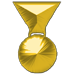 Earn 25 Medals Gold game play achievement of an award medal