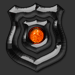 Firey orange fusion game play achievement of a police badge