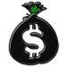 Emerald game play achievement of a money bag