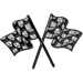 10,000 Races Won Diamond game play achievement of two flags