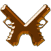 1,000 Wars Won Bronze game play achievement of two handguns