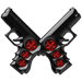 200,000 Wars Won Ruby game play achievement of two handguns