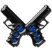 100,000 Wars Won Sapphire game play achievement of two handguns